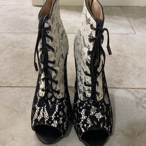 Fun lace booties